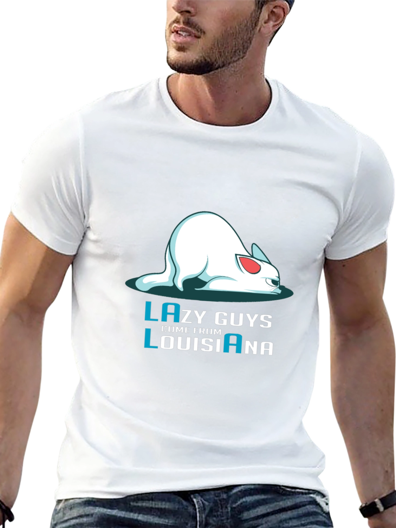 Lazy Guys Louisiana Graphic Tee - Black