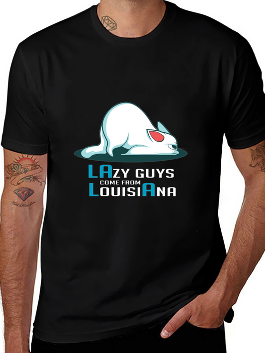 Lazy Guys Louisiana Graphic Tee - Black