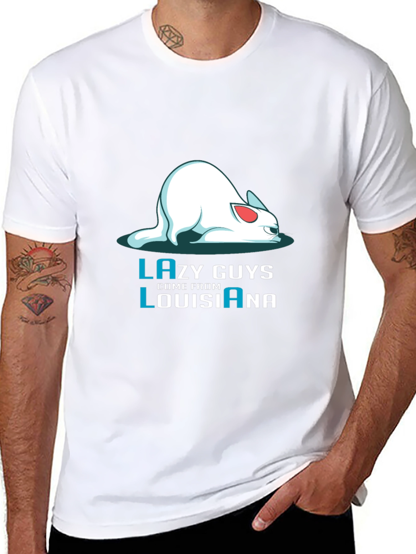 Lazy Guys Louisiana Graphic Tee - Black