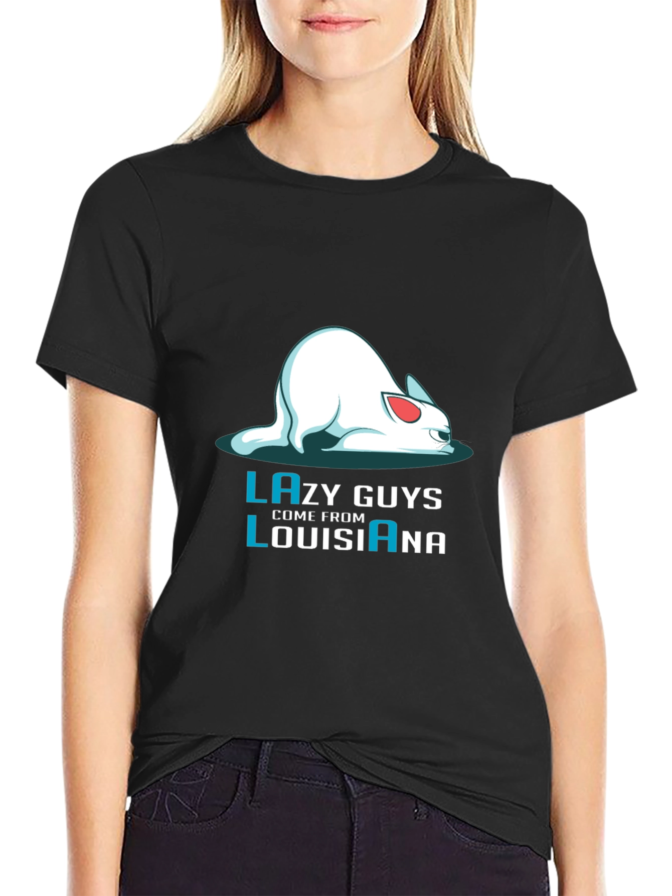Lazy Guys Louisiana Graphic Tee - Black