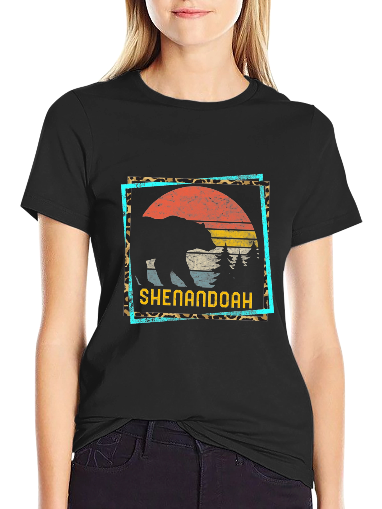 Shenandoah Bear Graphic Tee - Retro Style