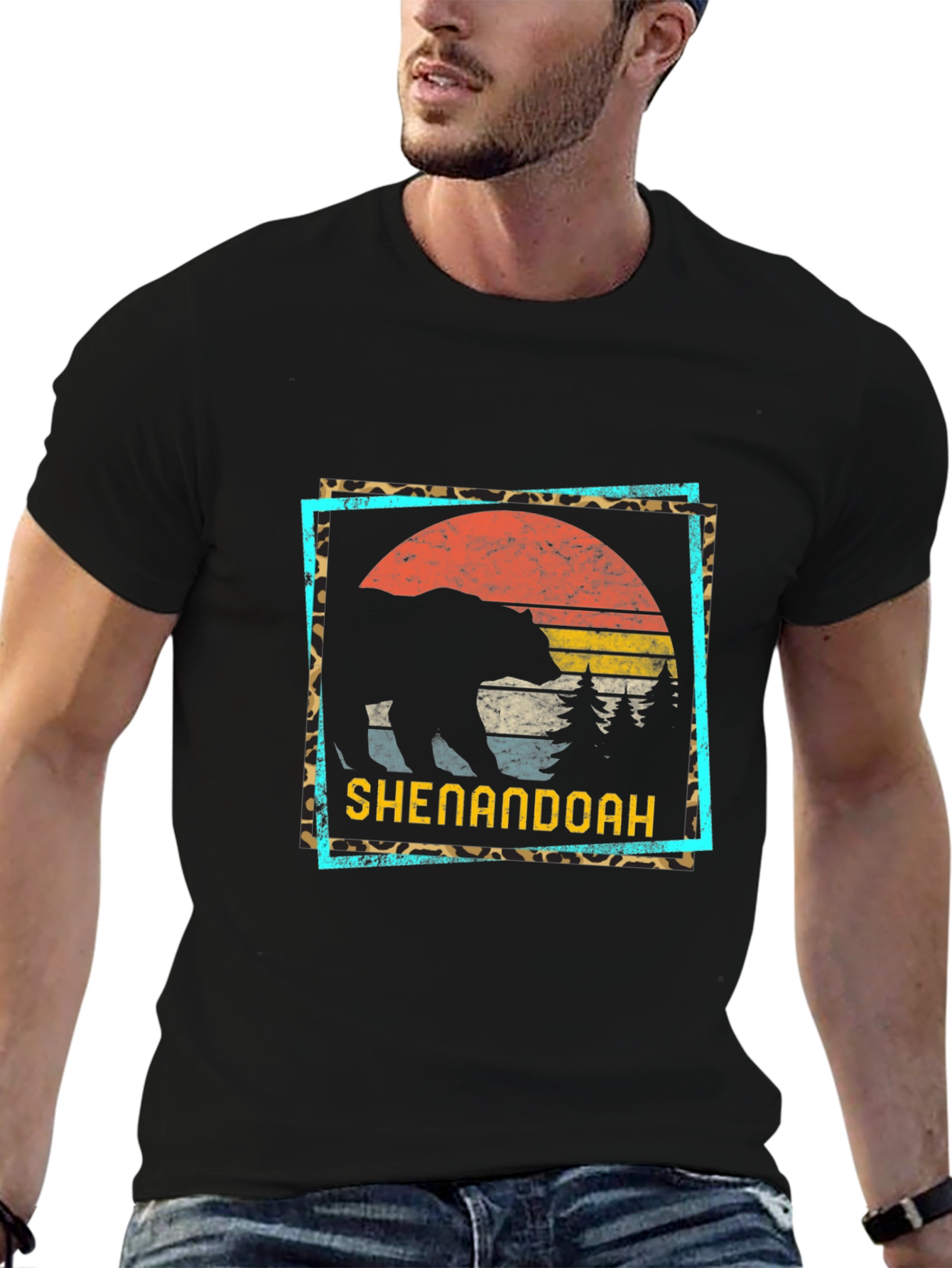 Shenandoah Bear Graphic Tee - Retro Style