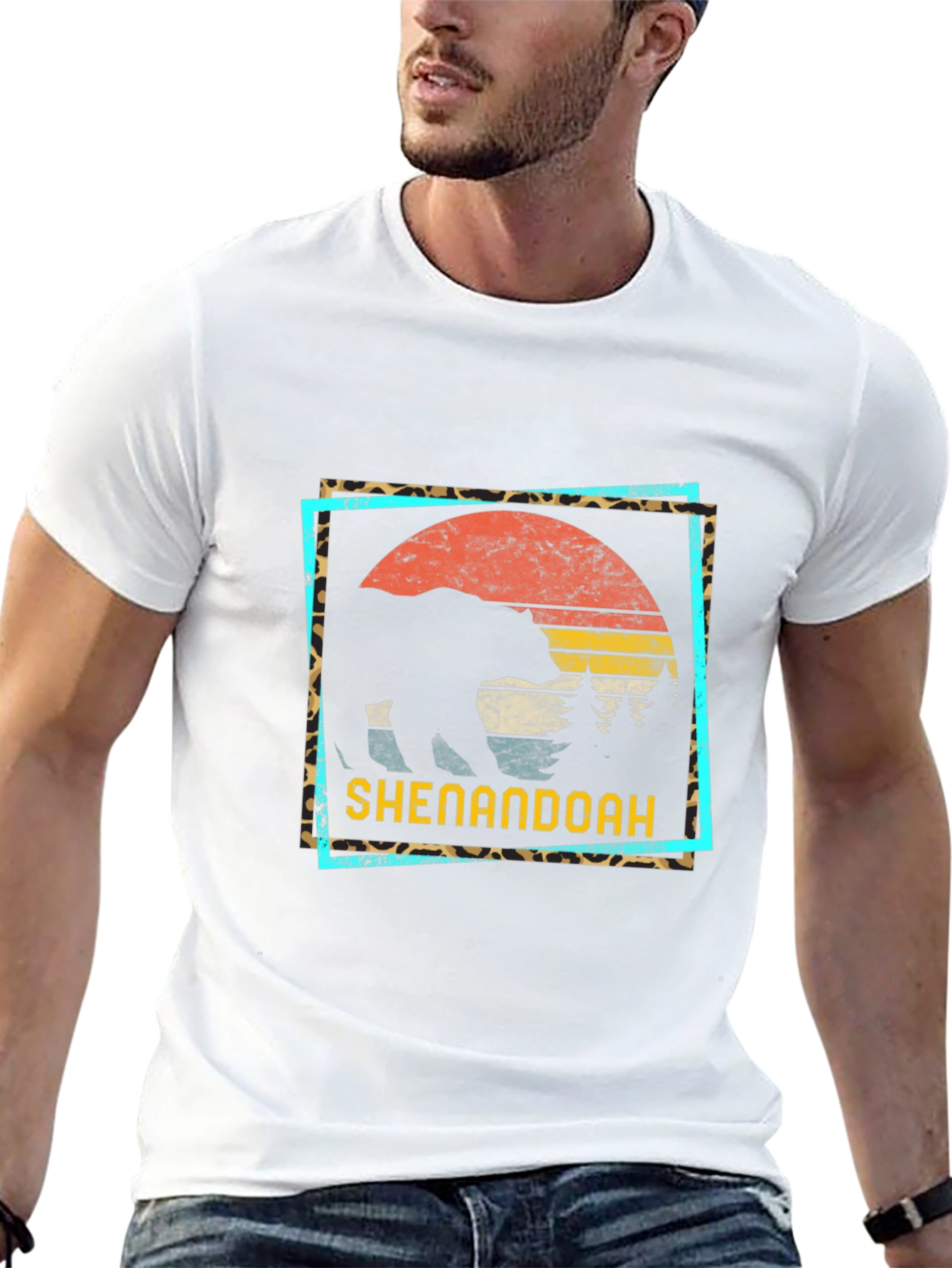 Shenandoah Bear Graphic Tee - Retro Style