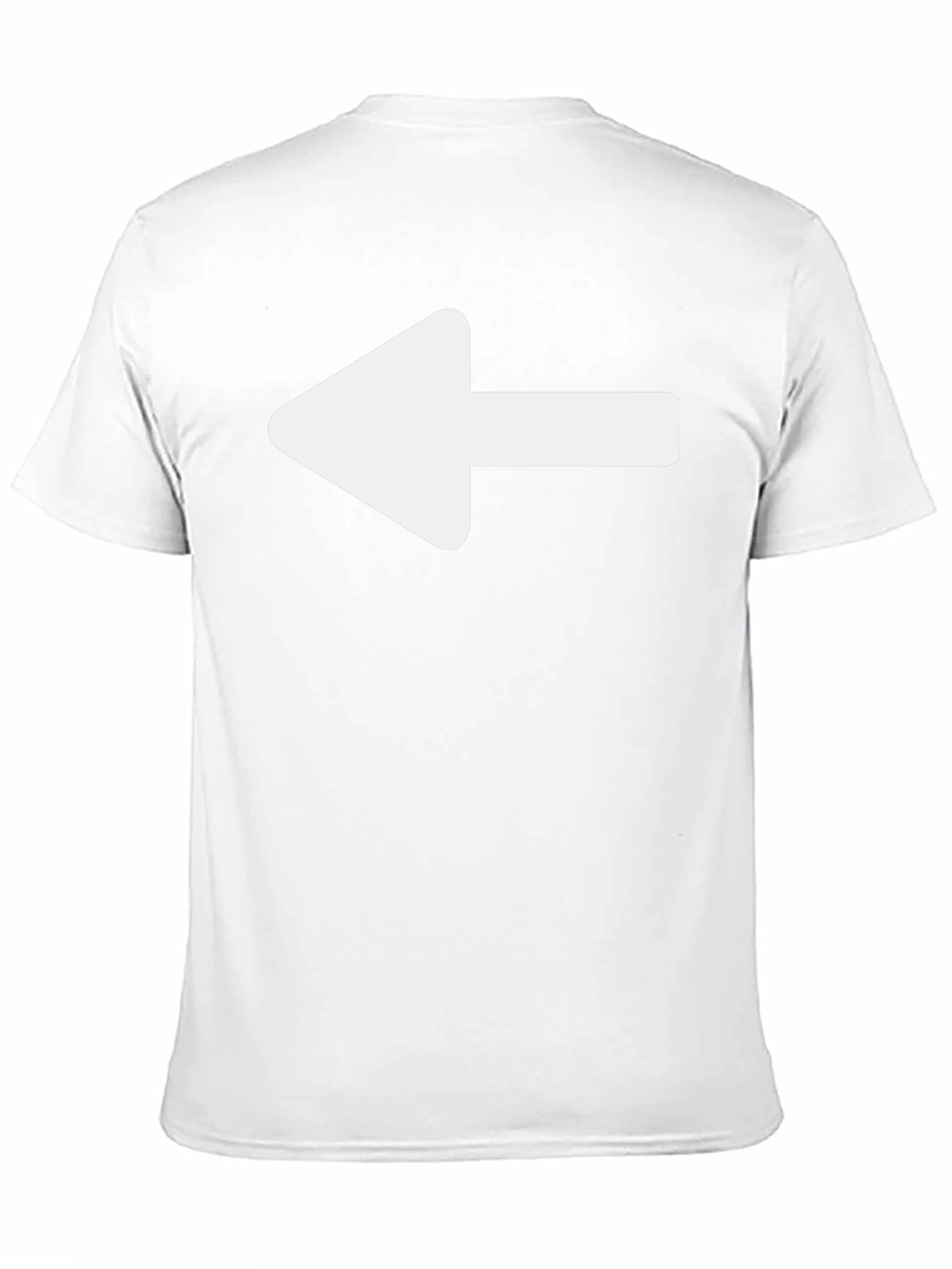 Left Arrow Graphic T-Shirt - Casual Black Tee