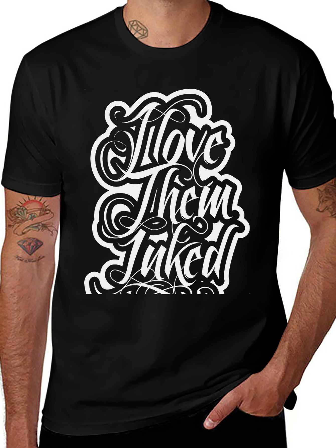 I Love Them Inked Black Tee