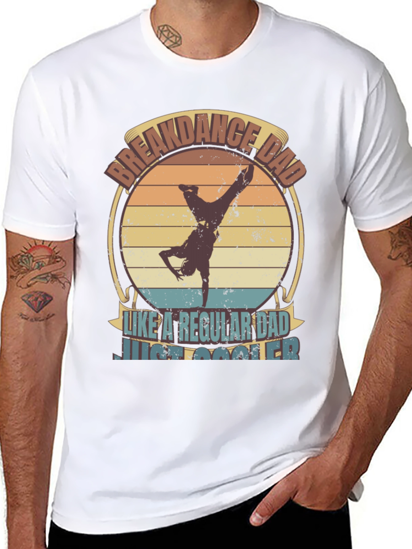 Breakdance Dad T-Shirt - Cool Fathers Day Tee