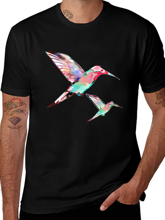 Hummingbird Graphic Print T-Shirt