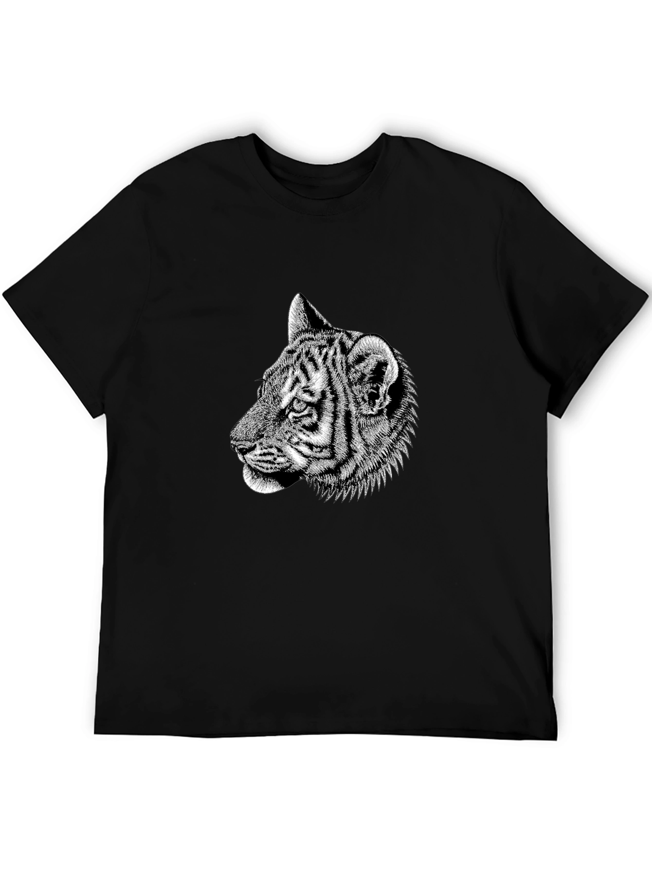 Cool Tiger Graphic Black T-Shirt
