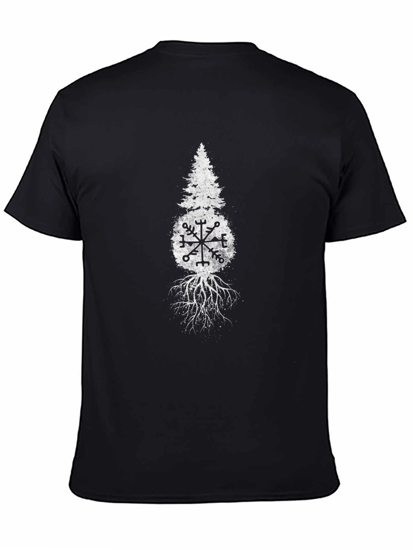 Nature Compass Graphic Black T-Shirt