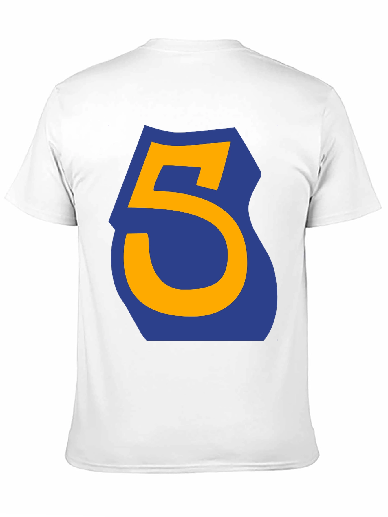 Number 5 Graphic Tee - Casual Black T-Shirt