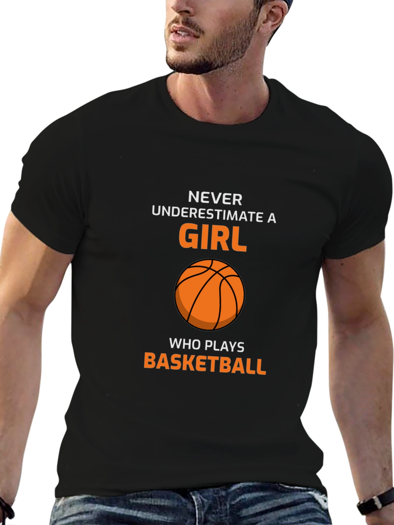 Basketball Girl T-Shirt - Never Underestimate