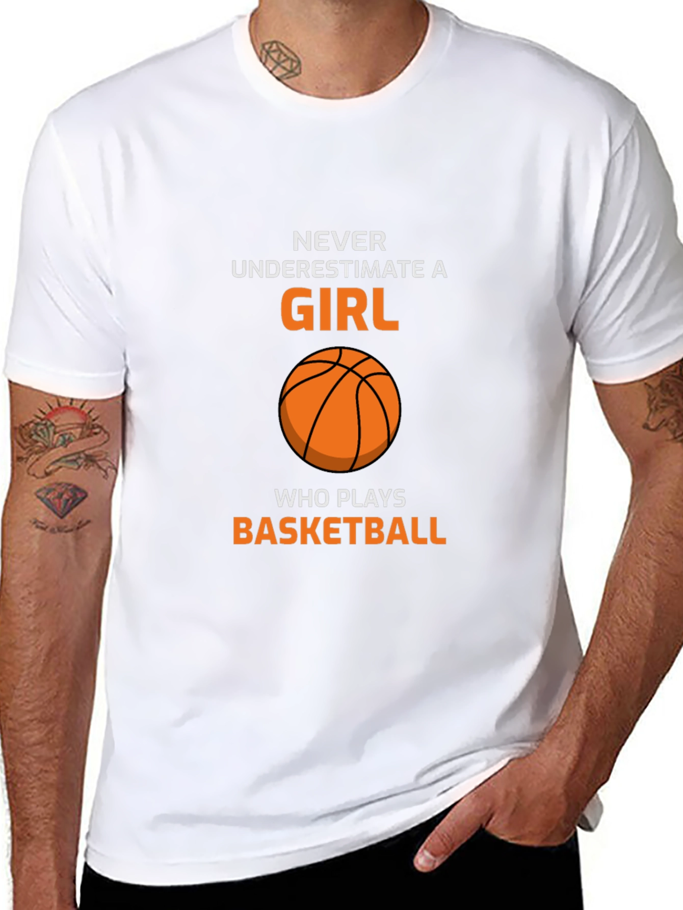 Basketball Girl T-Shirt - Never Underestimate