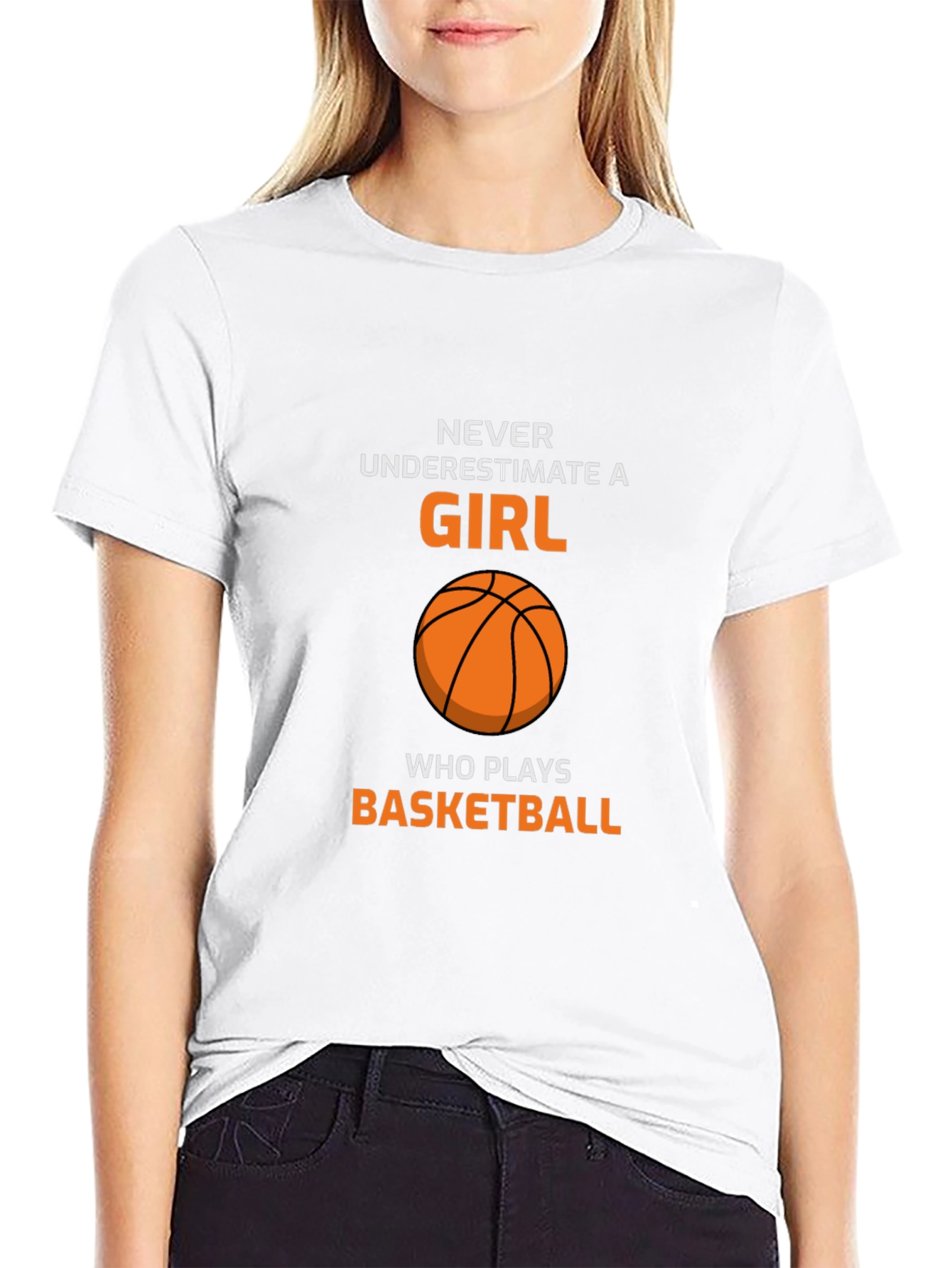 Basketball Girl T-Shirt - Never Underestimate