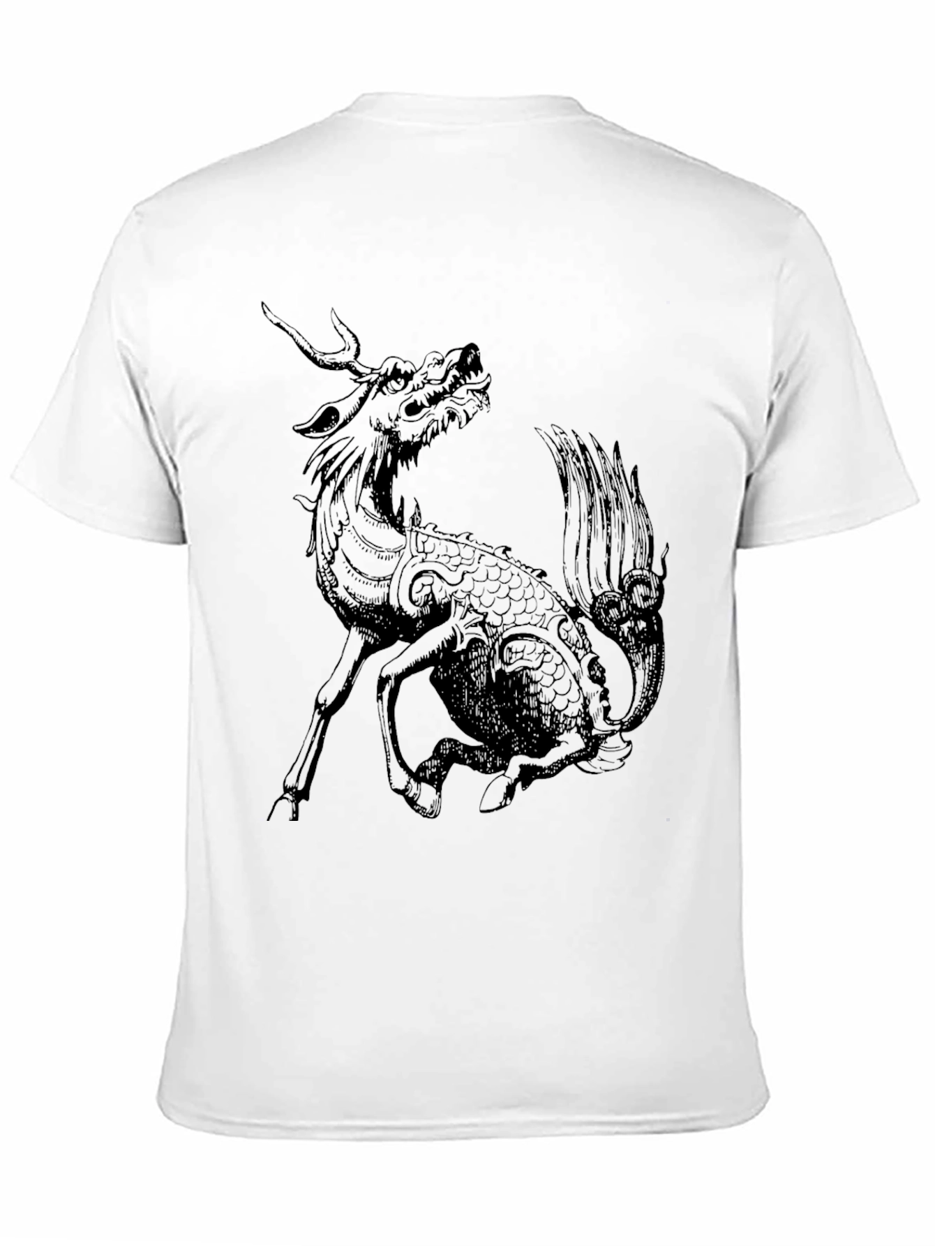 Mythical Kirin Graphic T-Shirt - Black