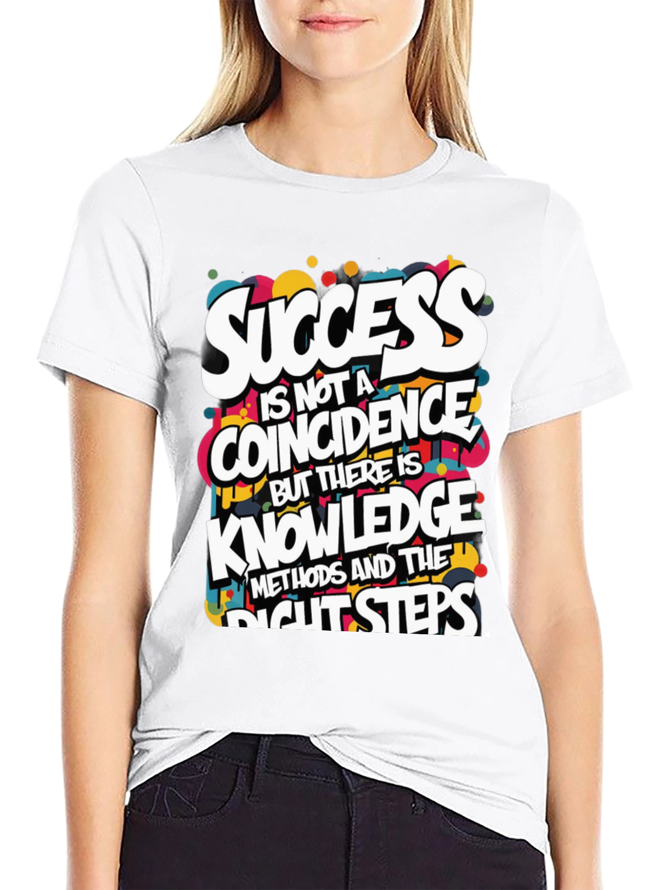 Success Knowledge Graphic T-Shirt - Motivational Design
