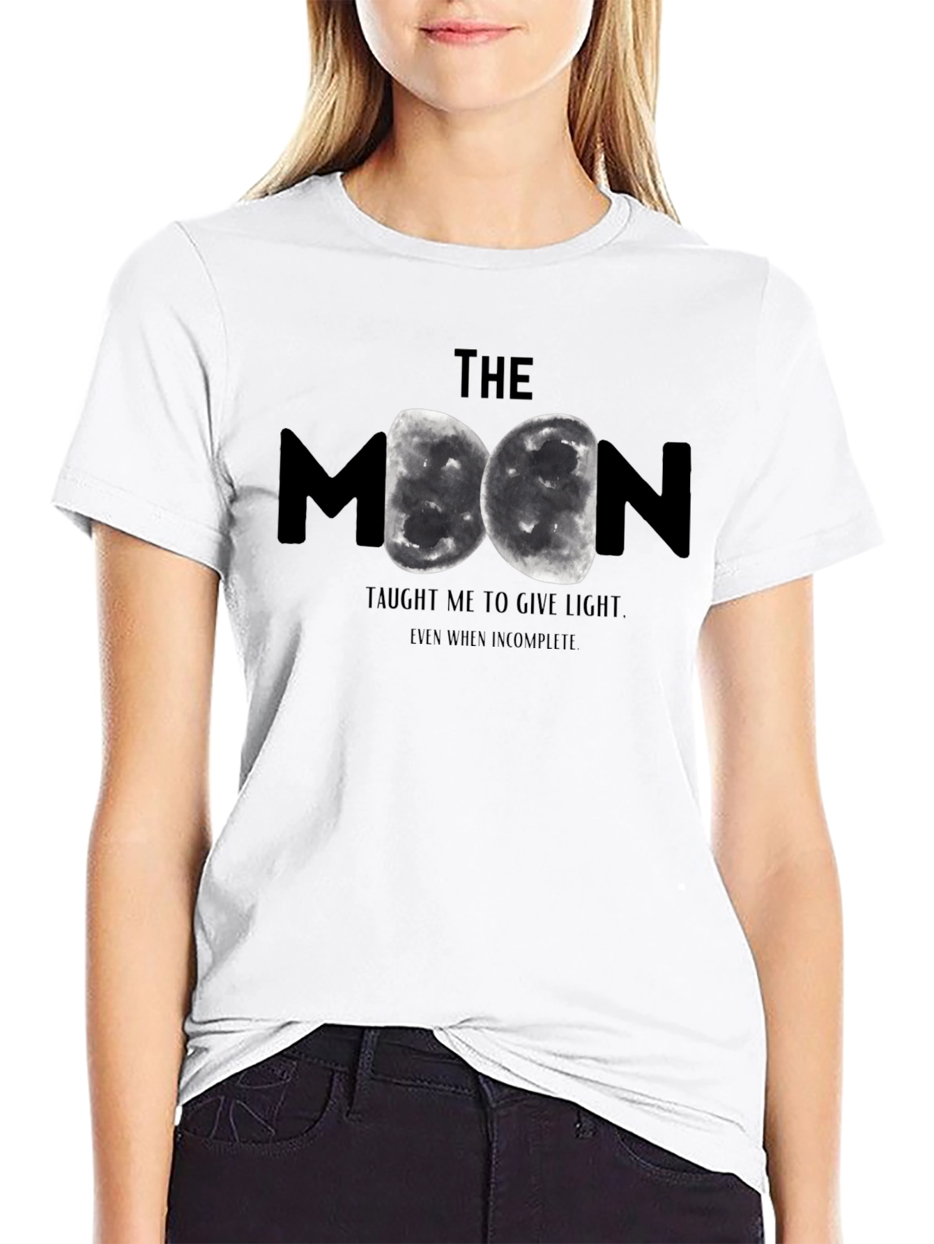 The Moon Graphic T-Shirt - Inspirational Design