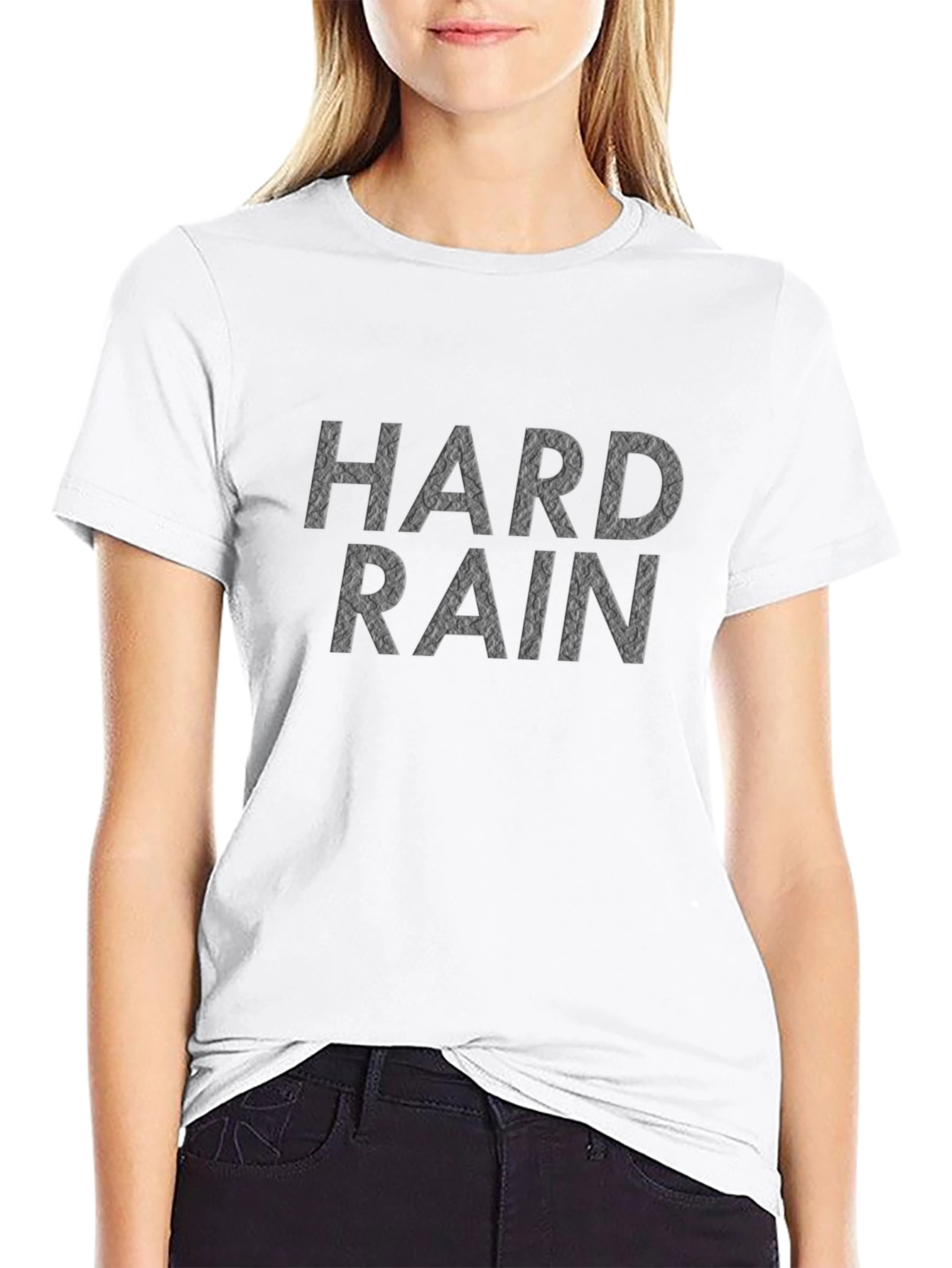 Hard Rain Black T-Shirt - Stylish Graphic Tee