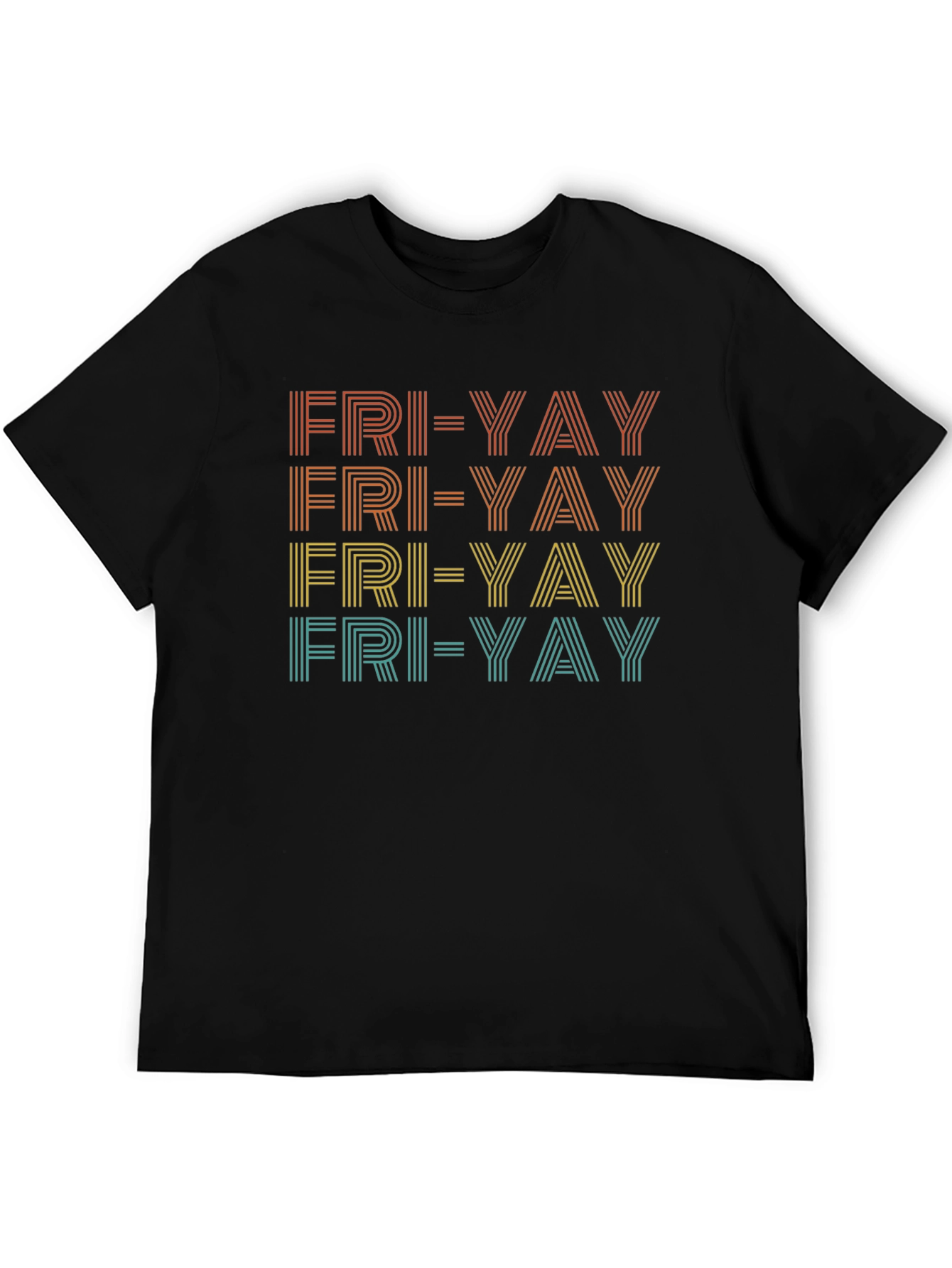 Fun Fri-Yay Retro Graphic Tee - Casual Friday Vibes