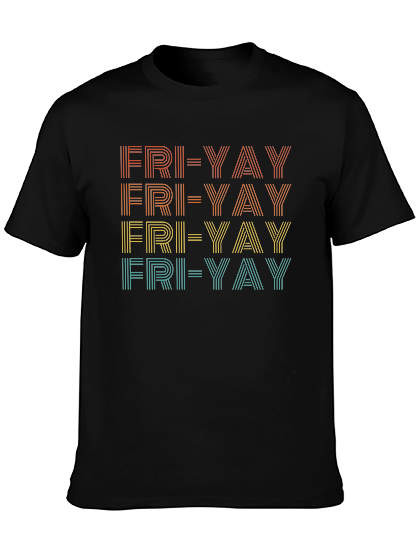 Fun Fri-Yay Retro Graphic Tee - Casual Friday Vibes