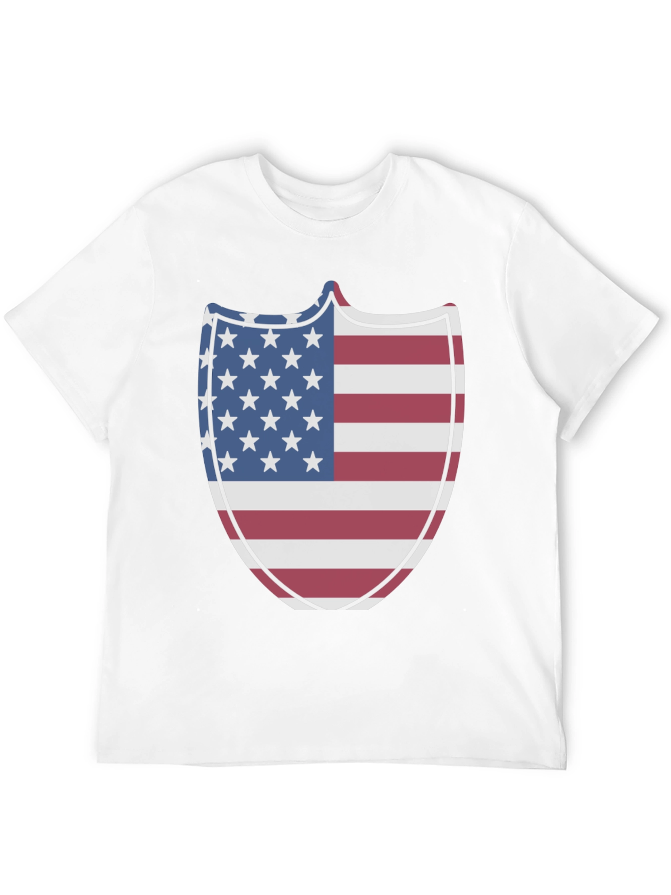 American Flag Shield Graphic T-Shirt