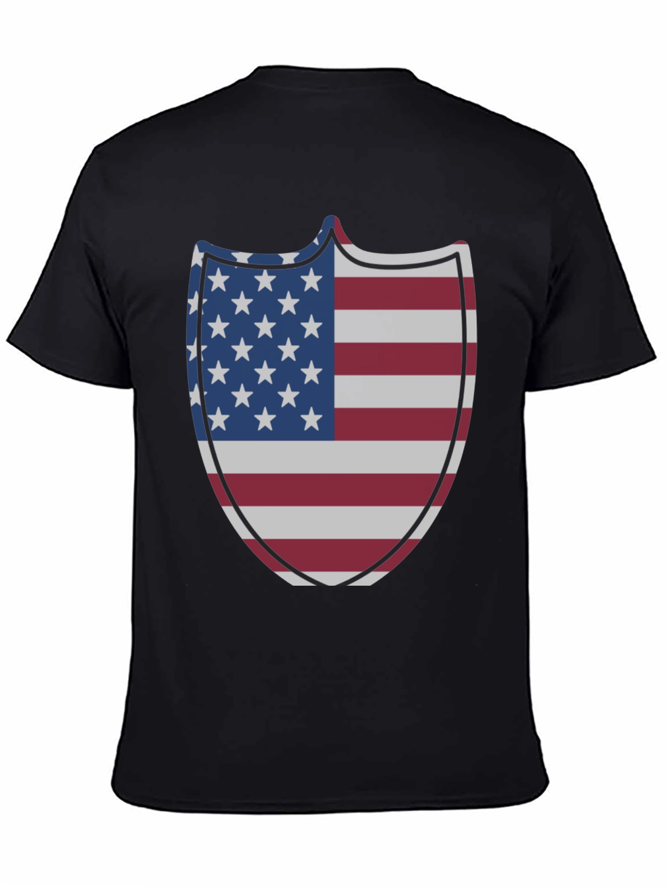 American Flag Shield Graphic T-Shirt