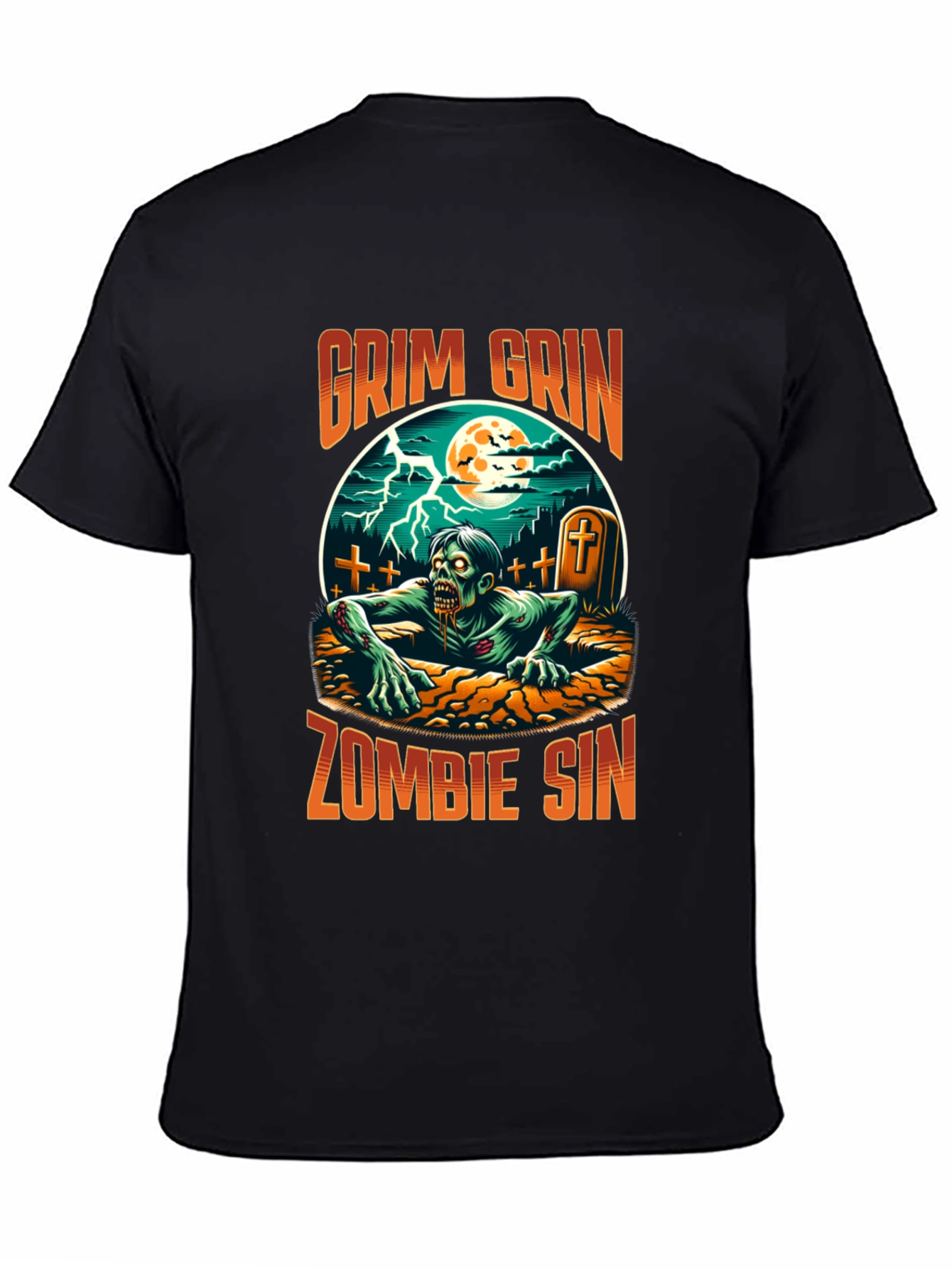 Grim Grin Zombie Sin Graphic Tee