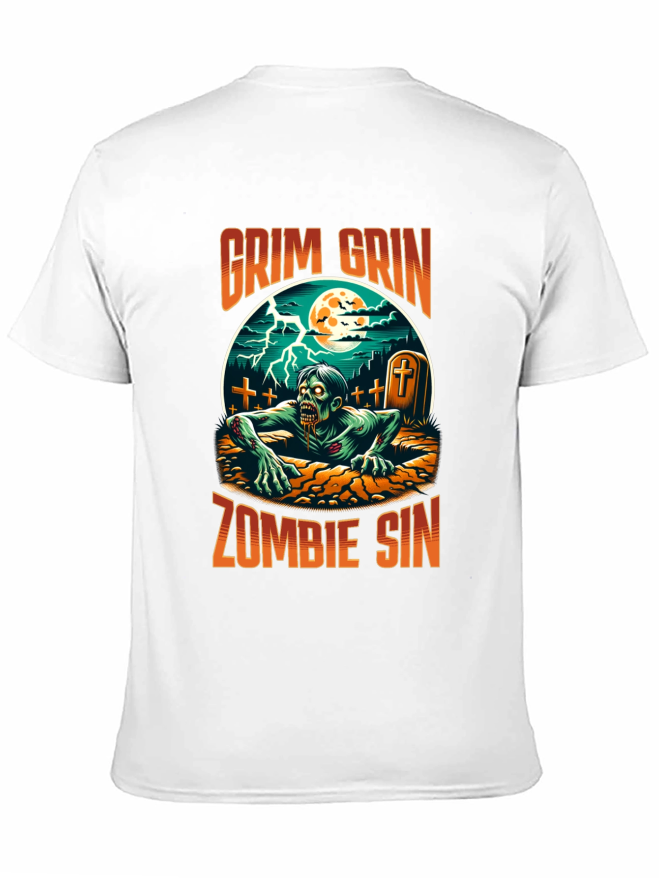 Grim Grin Zombie Sin Graphic Tee