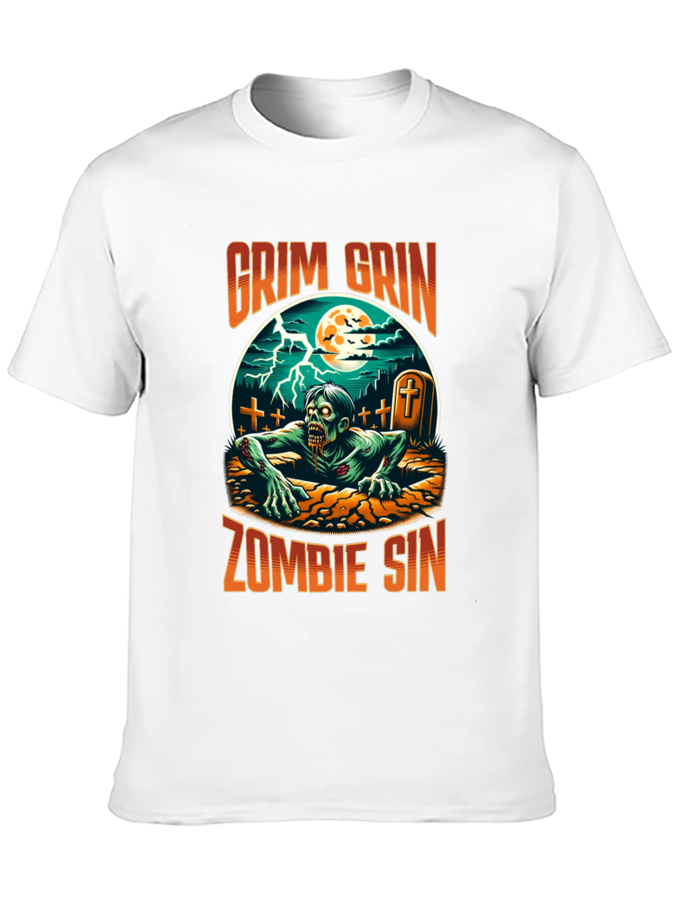 Grim Grin Zombie Sin Graphic Tee