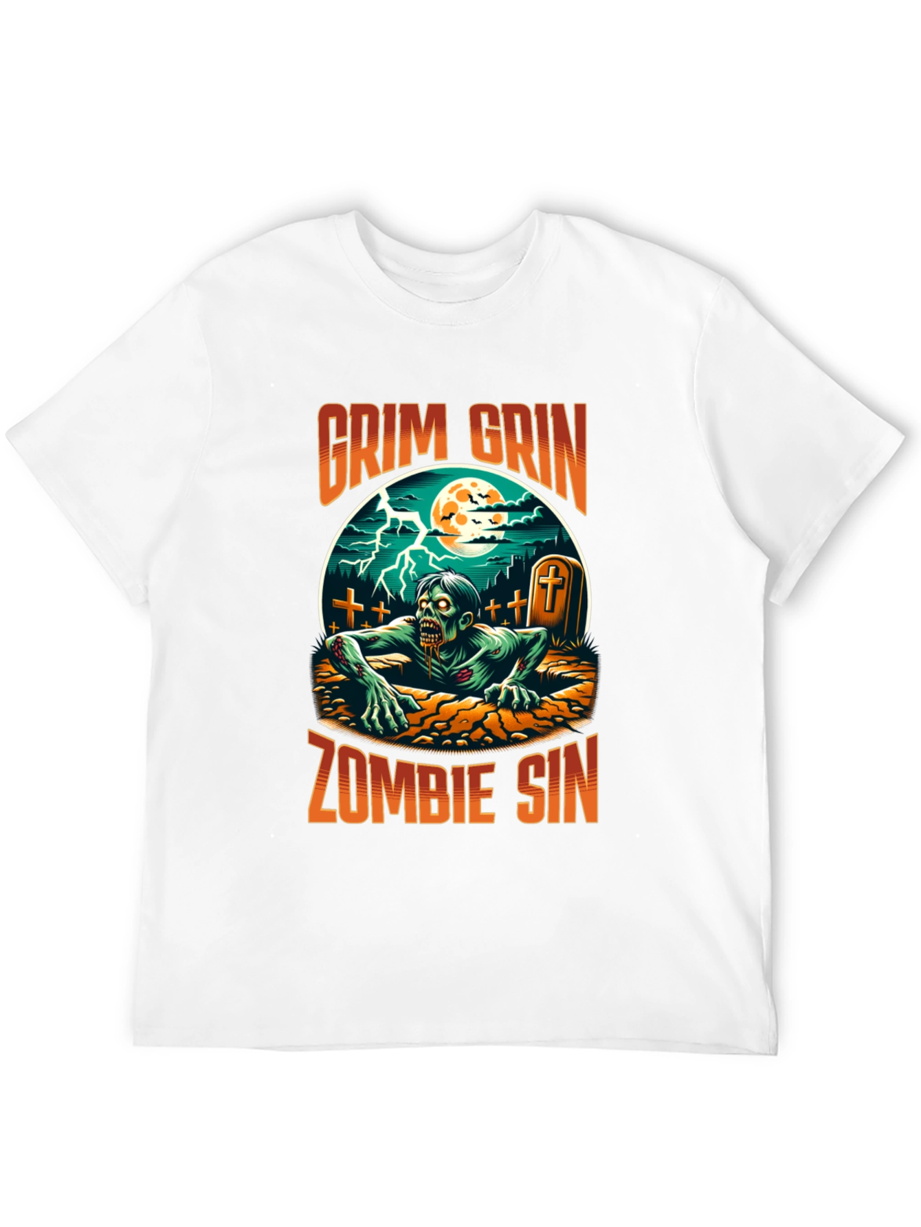 Grim Grin Zombie Sin Graphic Tee