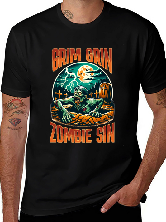 Grim Grin Zombie Sin Graphic Tee