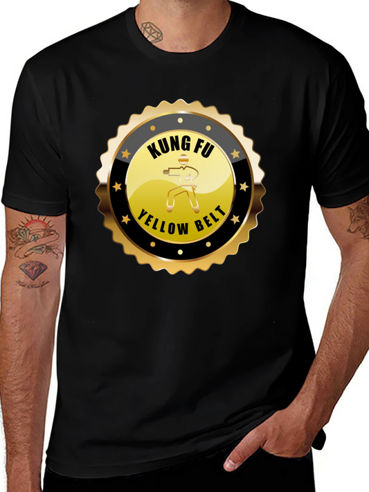 Kung Fu Yellow Belt Black T-Shirt