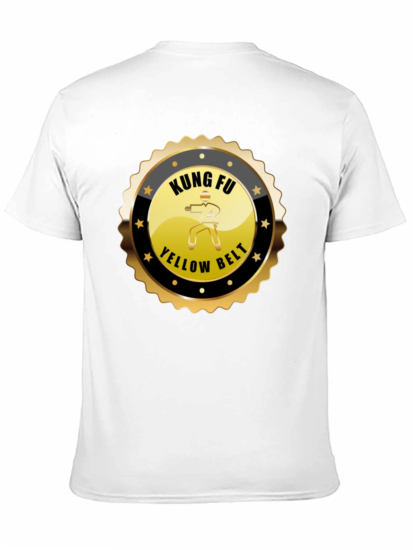 Kung Fu Yellow Belt Black T-Shirt