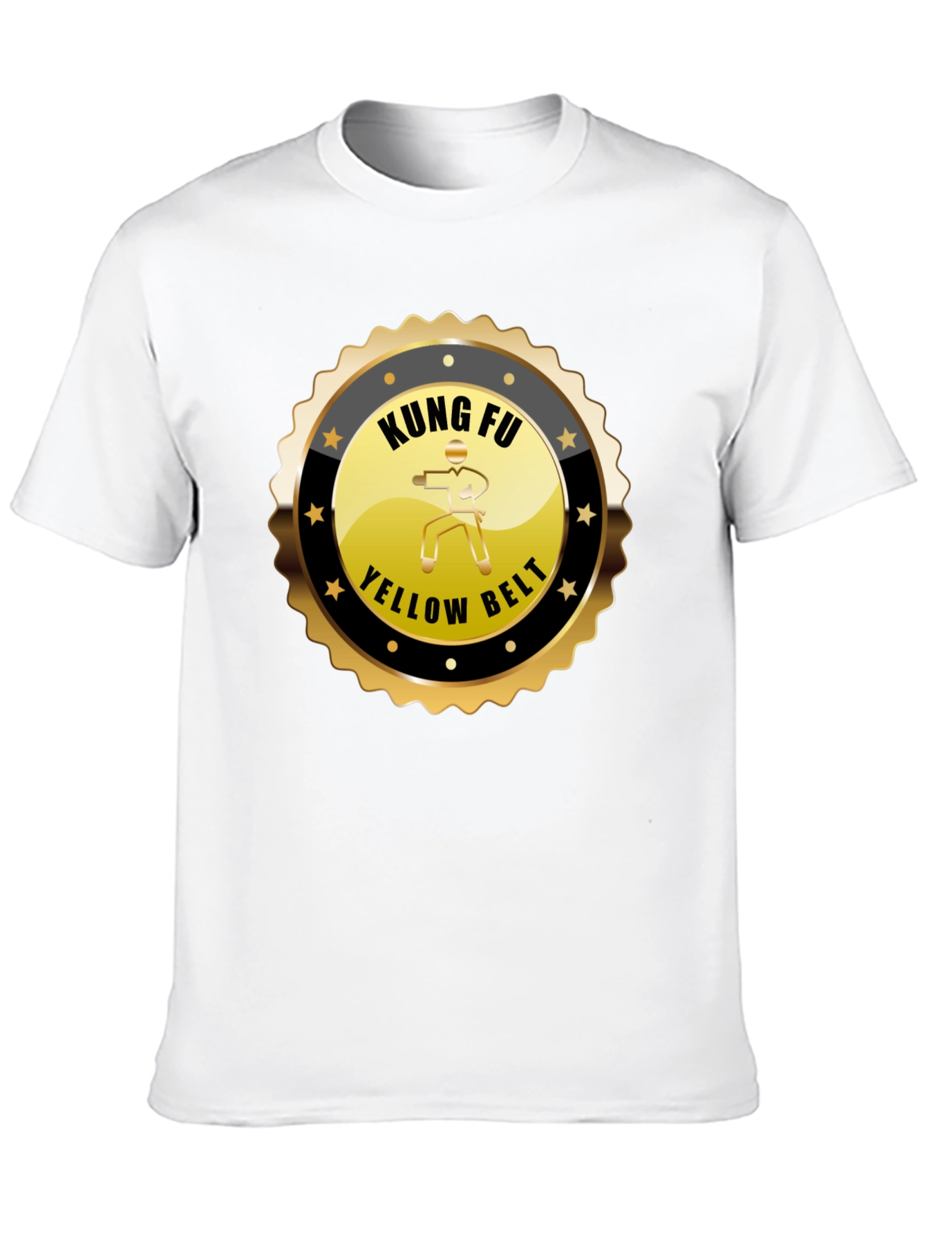 Kung Fu Yellow Belt Black T-Shirt