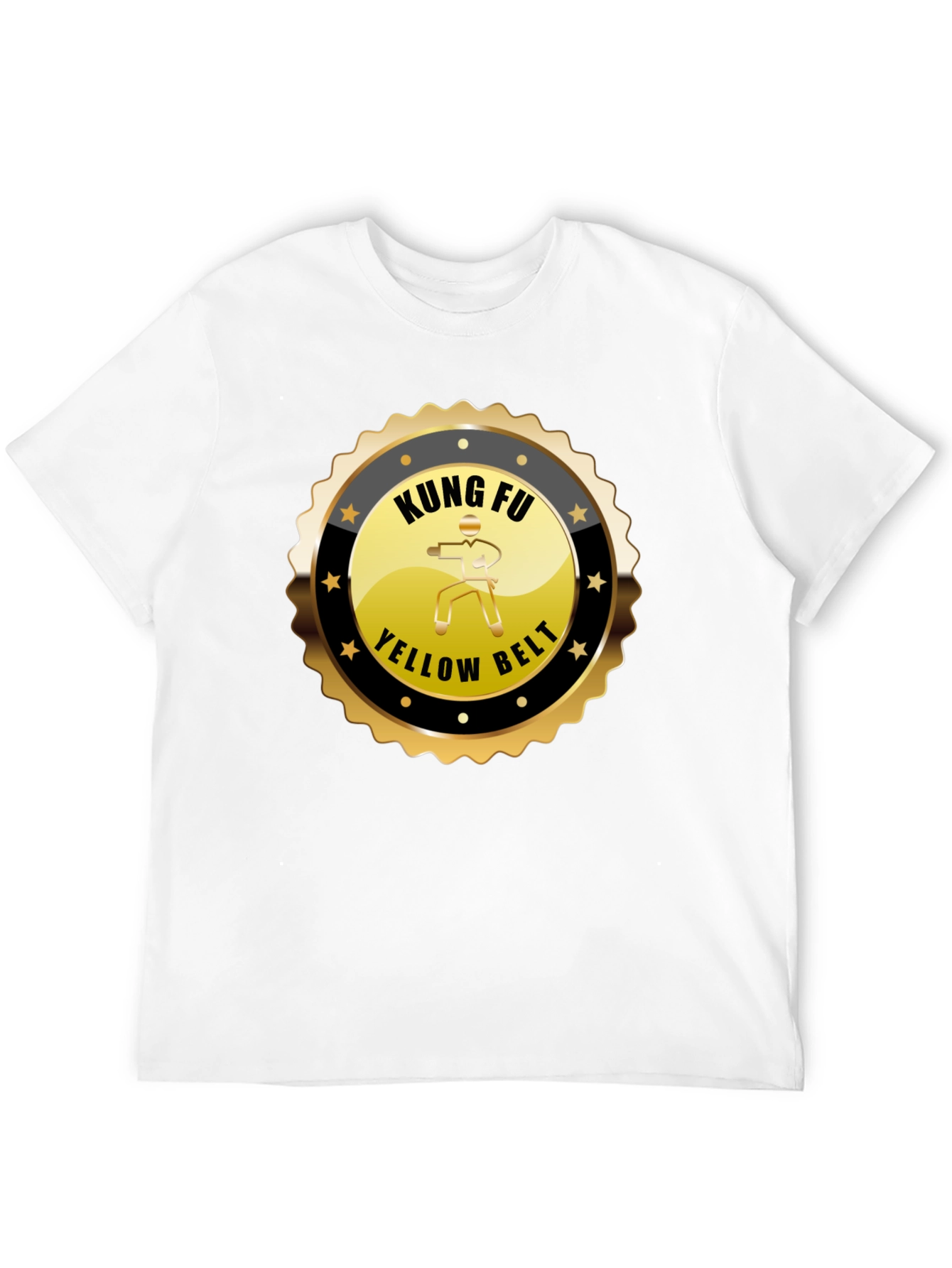 Kung Fu Yellow Belt Black T-Shirt