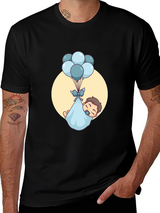 Baby Boy Balloons Graphic T-Shirt