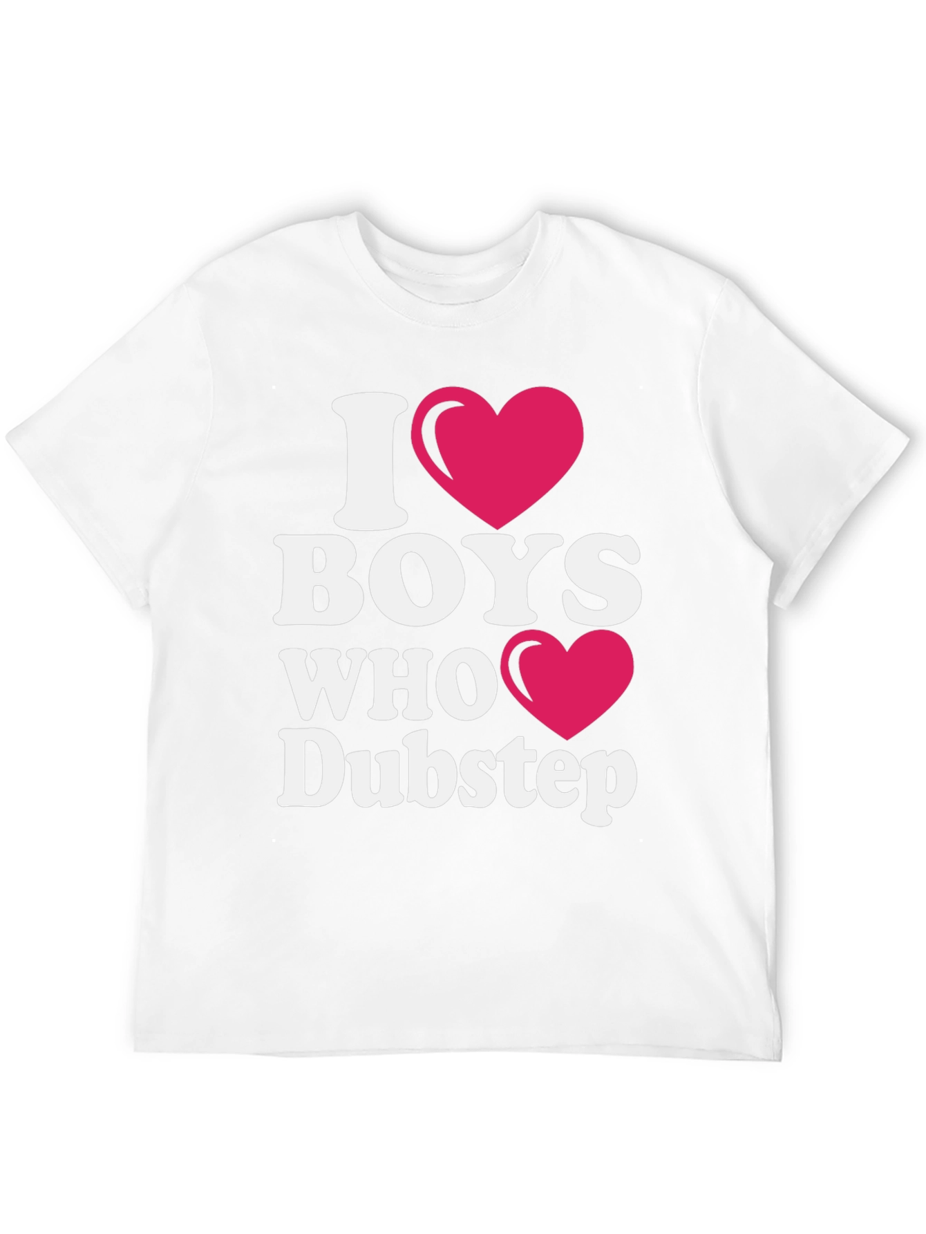 I Heart Boys Who Dubstep Black T-Shirt