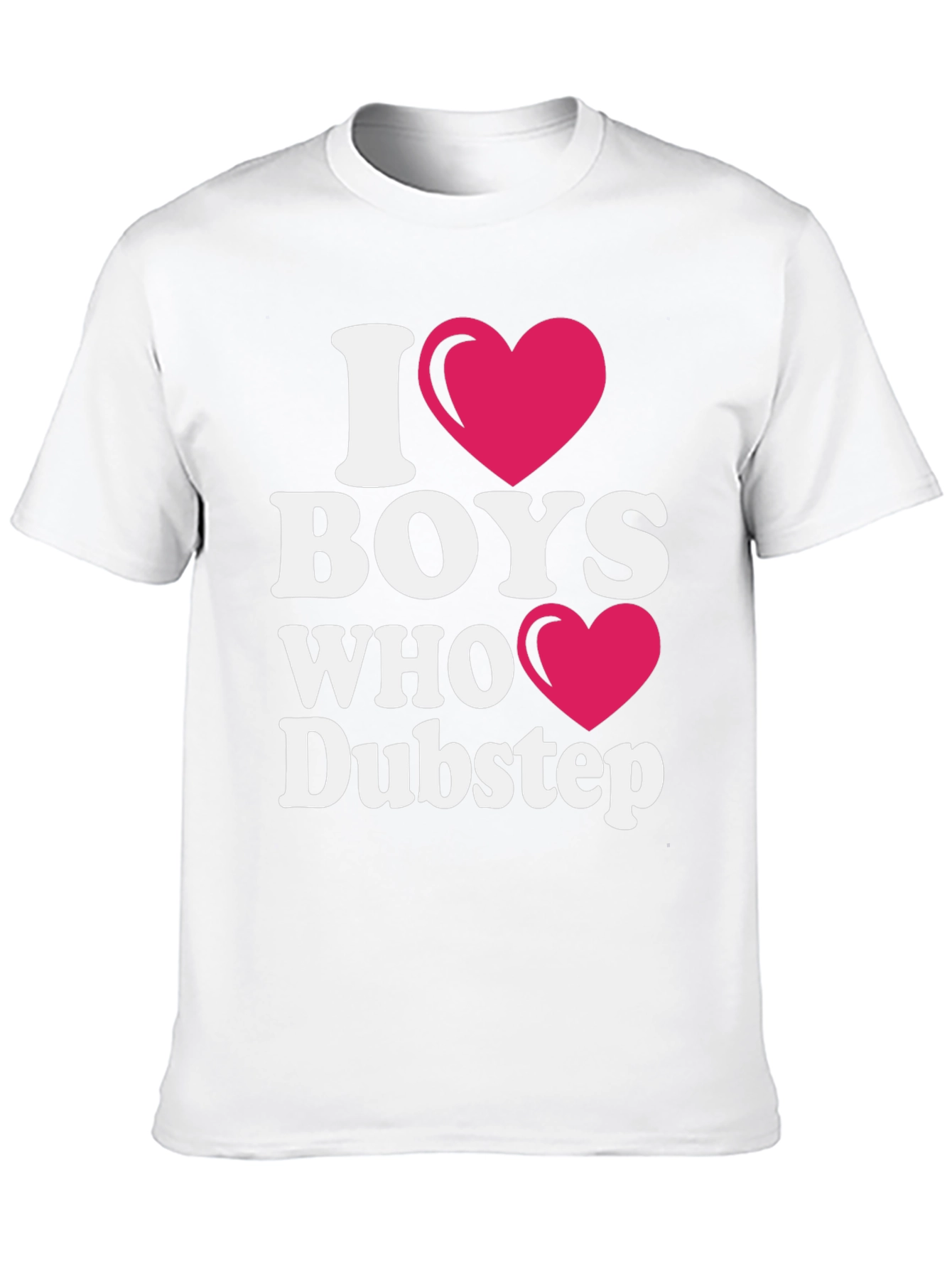 I Heart Boys Who Dubstep Black T-Shirt