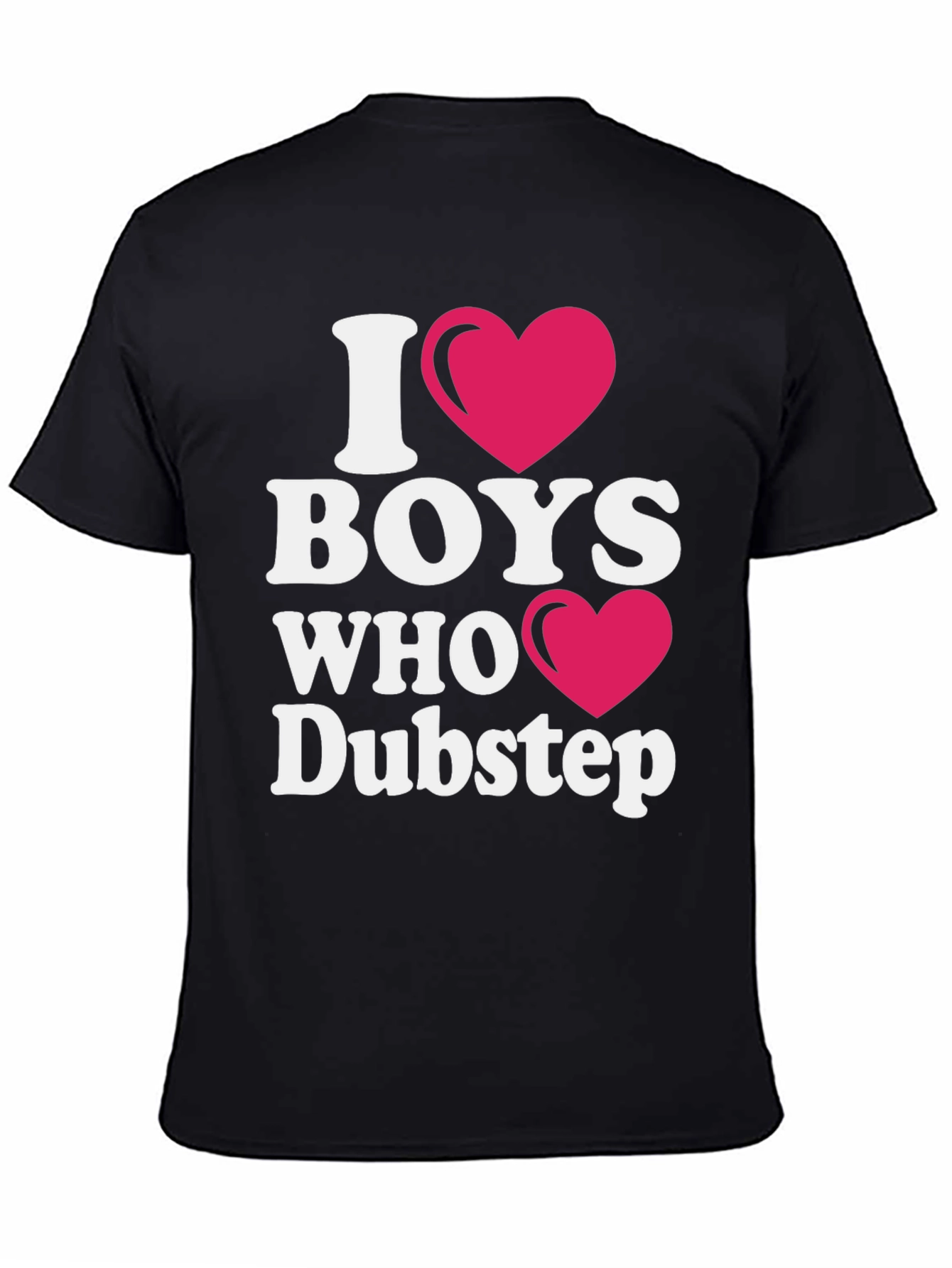 I Heart Boys Who Dubstep Black T-Shirt