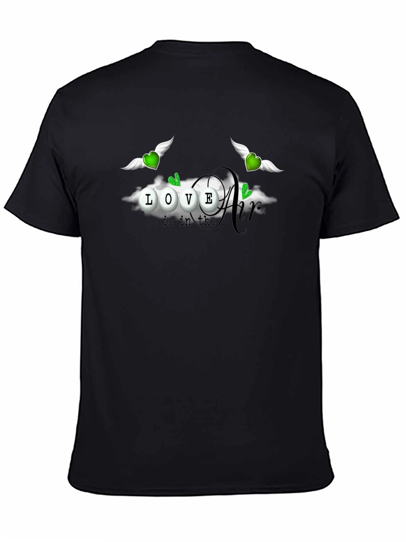 Love is in the Air Black T-Shirt