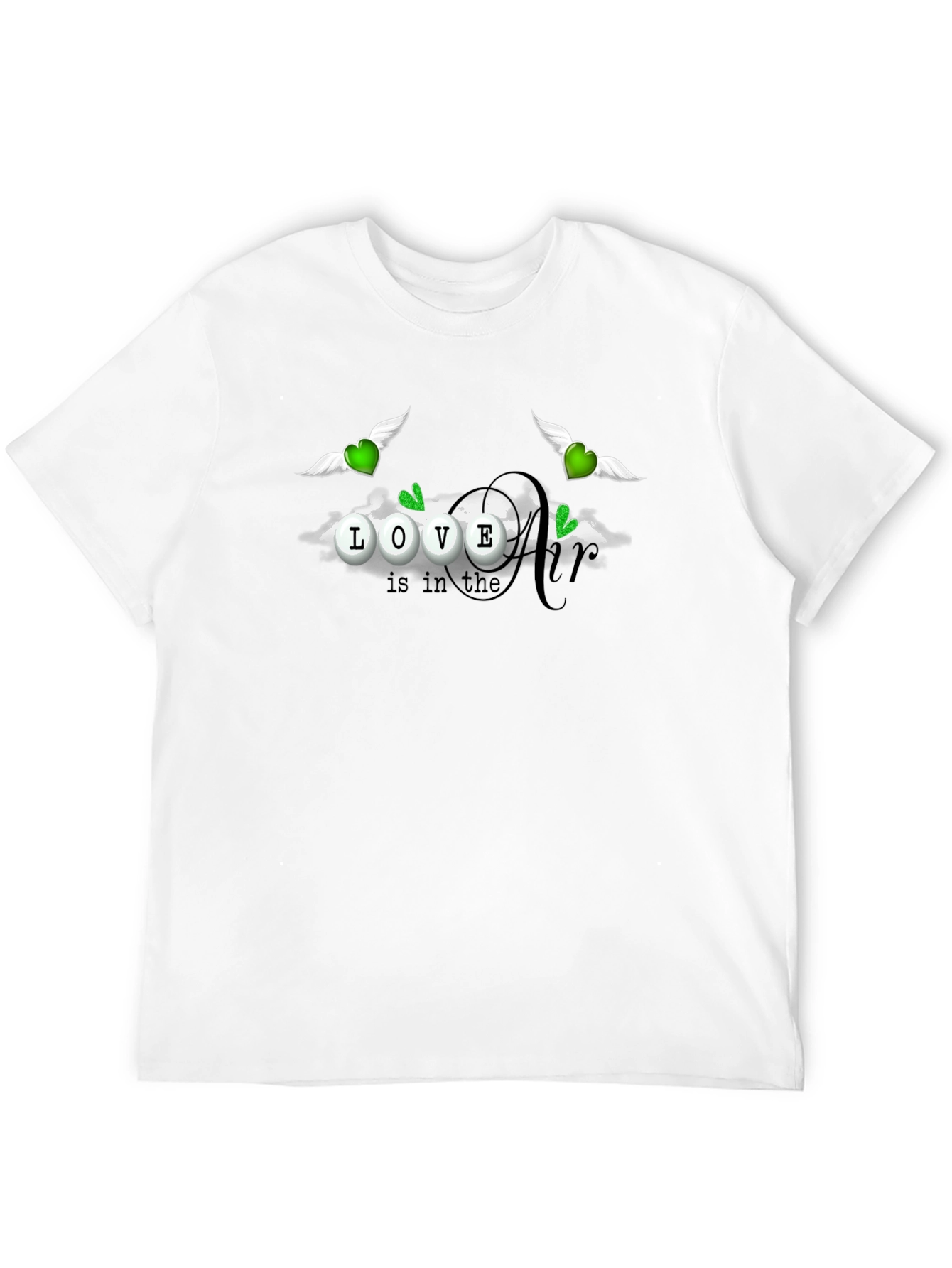 Love is in the Air Black T-Shirt