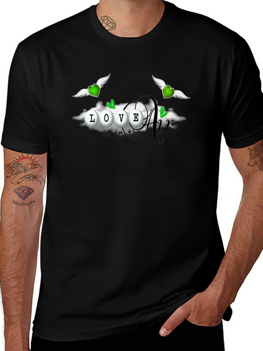 Love is in the Air Black T-Shirt