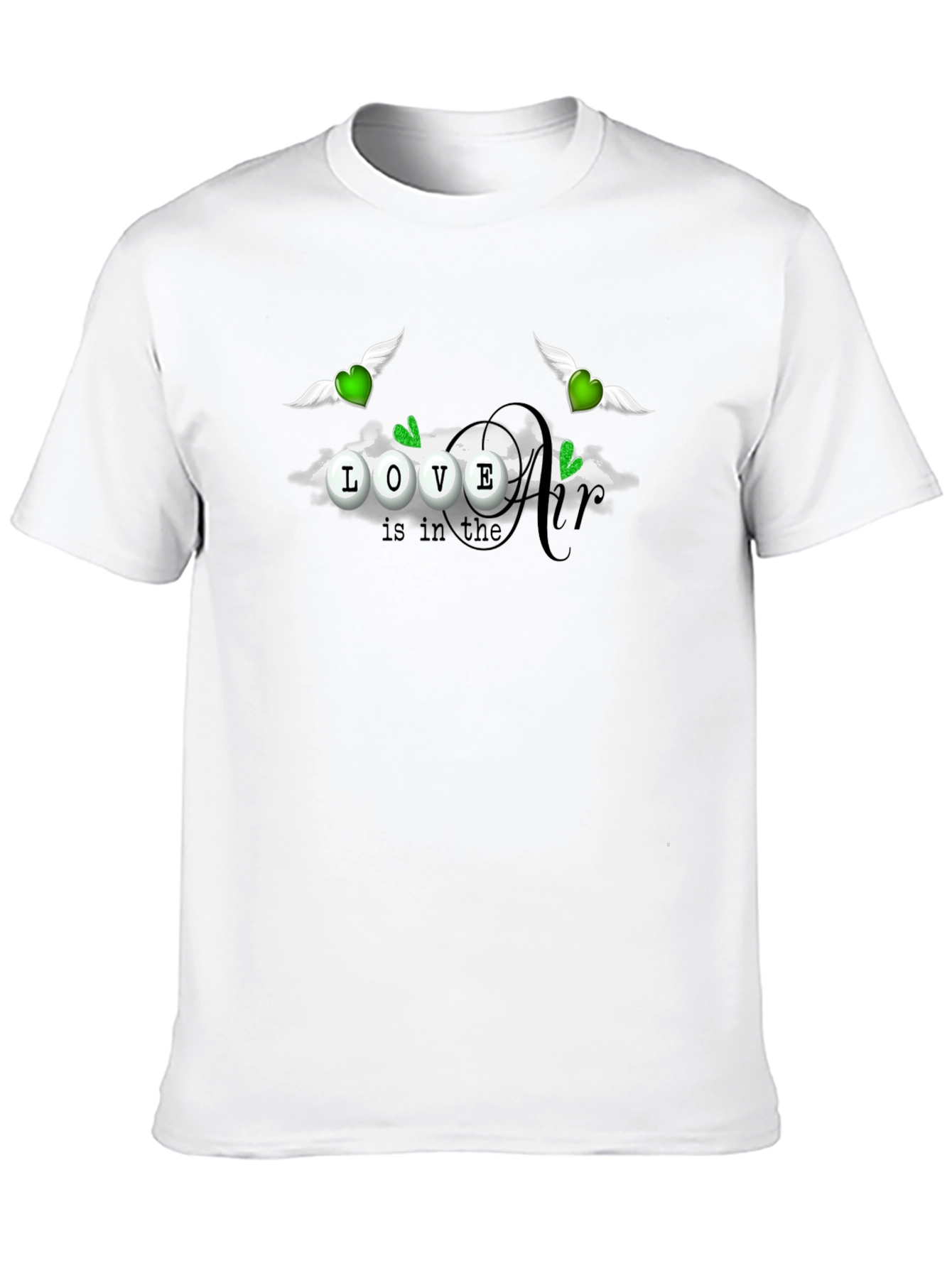 Love is in the Air Black T-Shirt