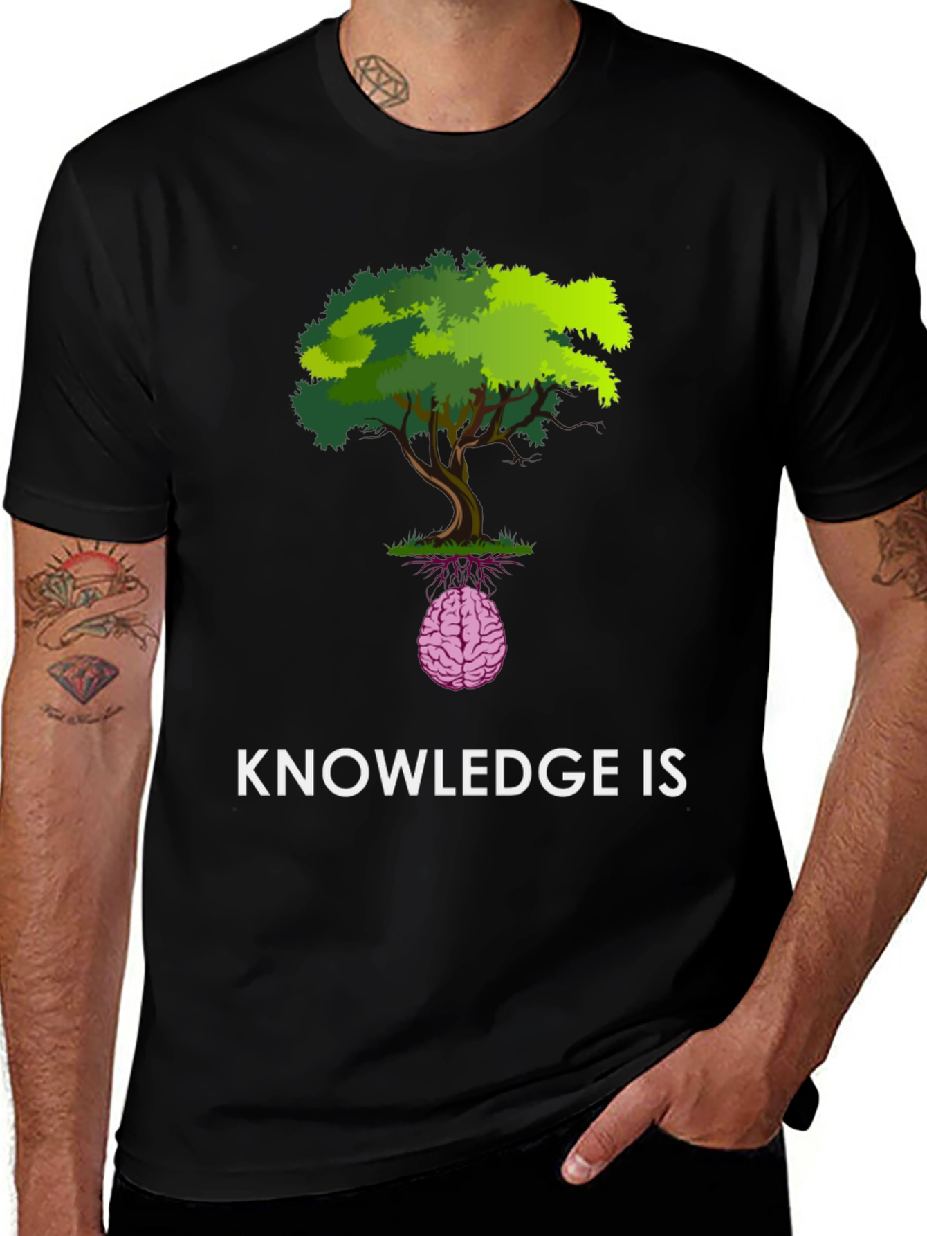 Knowledge Tree Graphic T-Shirt