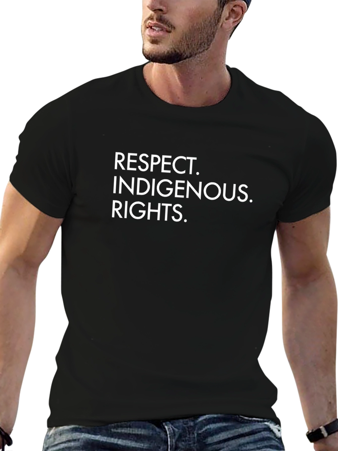 Respect Indigenous Rights Black T-Shirt