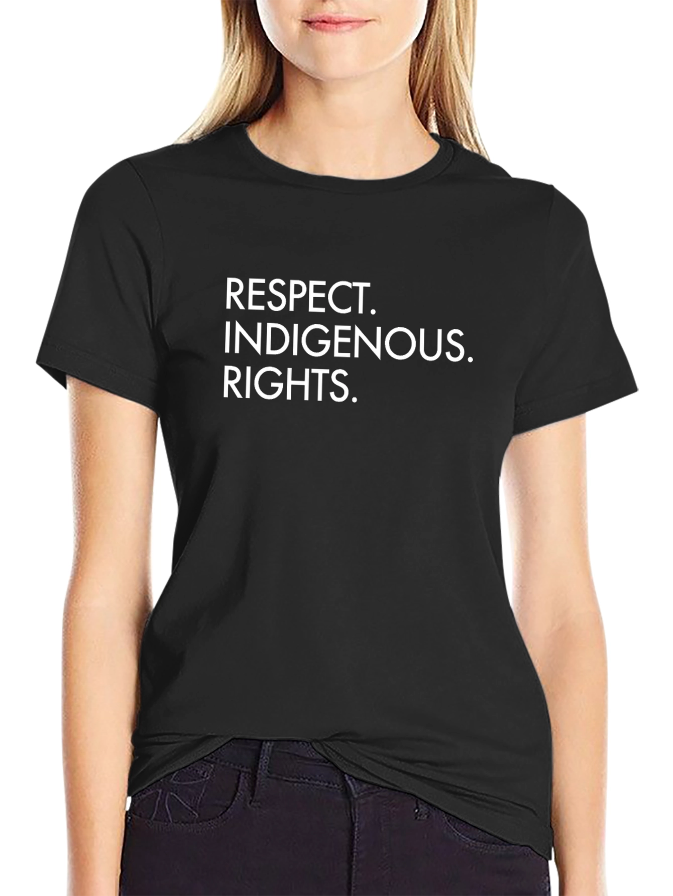 Respect Indigenous Rights Black T-Shirt