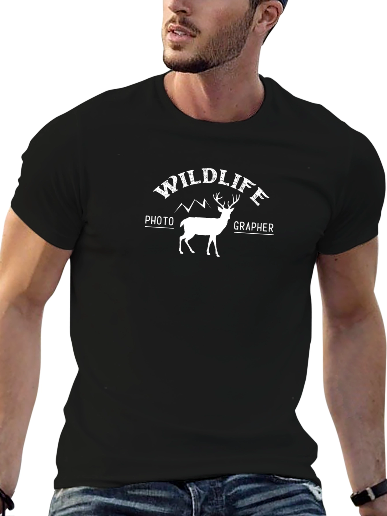Wildlife Photographer Deer Graphic Tee