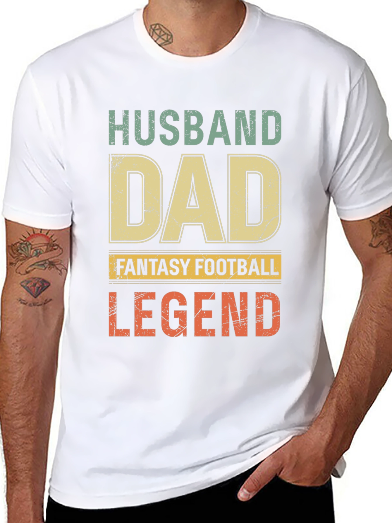 Husband Dad Fantasy Football Legend T-Shirt