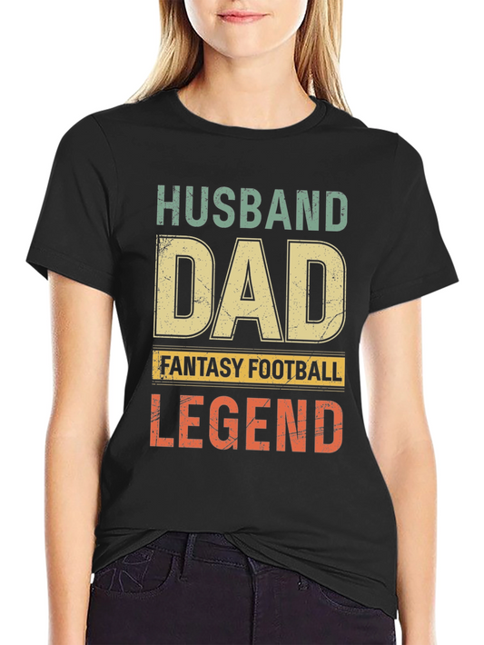 Husband Dad Fantasy Football Legend T-Shirt