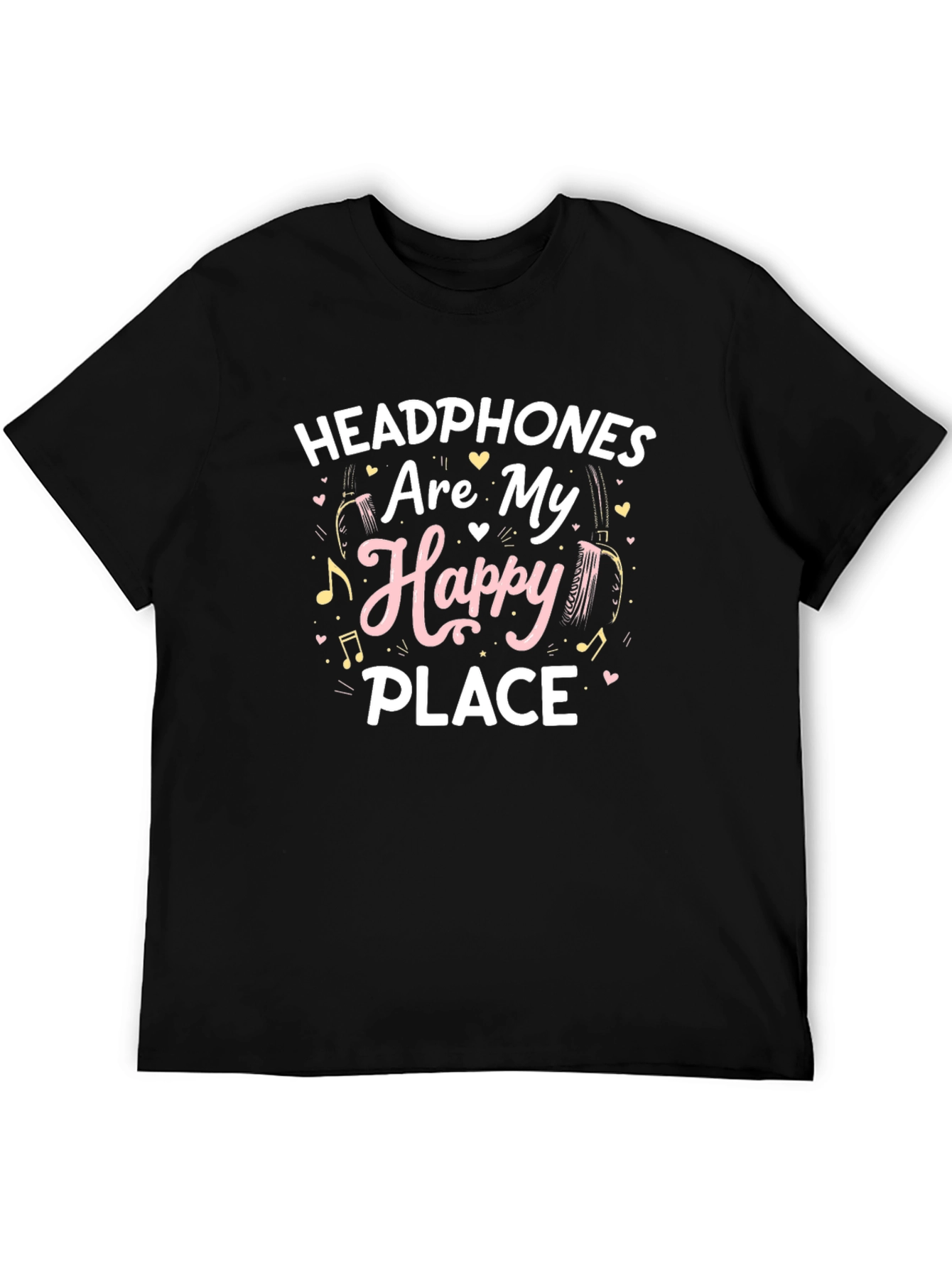 Headphones Are My Happy Place T-Shirt