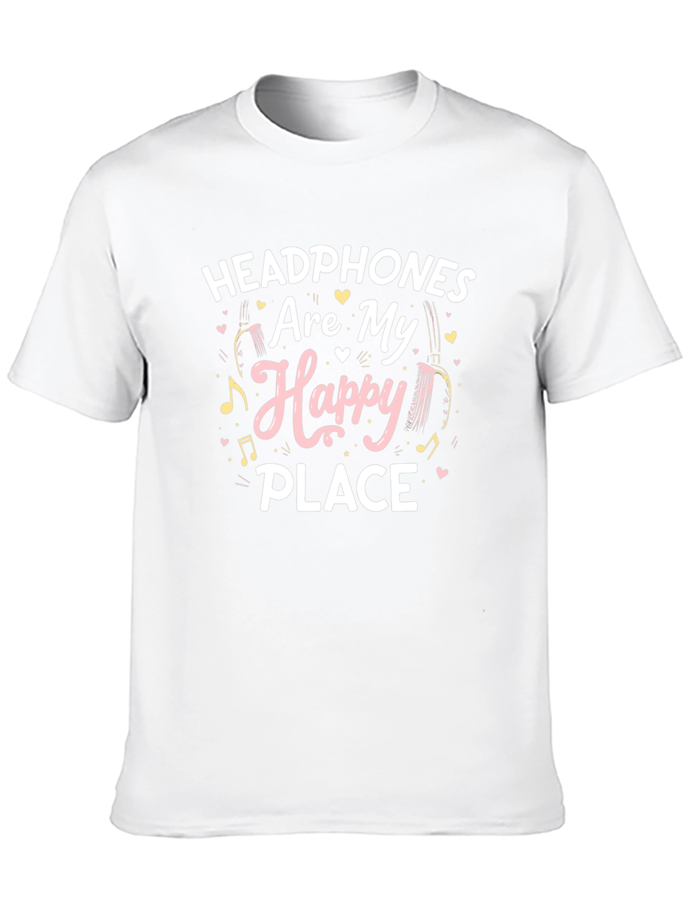 Headphones Are My Happy Place T-Shirt